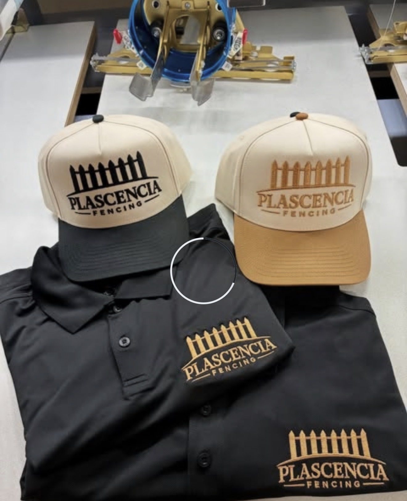 Embroidered caps & polos